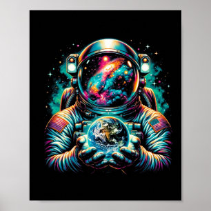 Astronaut Planets Astronaut Science Space Cosmic E Poster