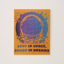 Astronaut Portrait Lost in Space Jigsaw Puzzle 