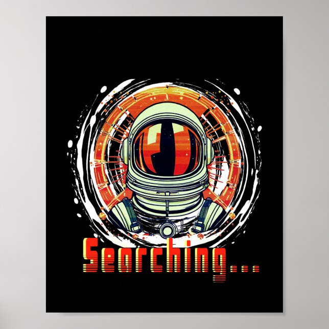 Astronaut Portrait Poster – Space "Art" Wall Decor (Front)