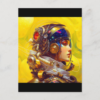 astronaut postcard