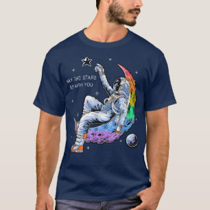 Astronaut Pride Space Man On The Moon LGBT+ T-Shirt