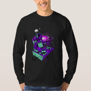 Astronaut Psychedelic Music Dj Mixer Psytrance Tec T-Shirt