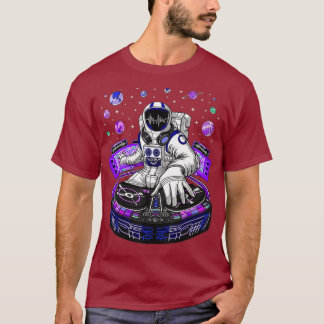Astronaut Psychedelic Music DJ Psytrance Techno T-Shirt