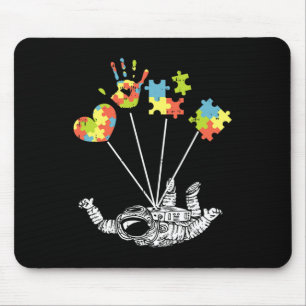 Astronaut Puzzle Autism Awareness Gifts For Autist Mouse Pad