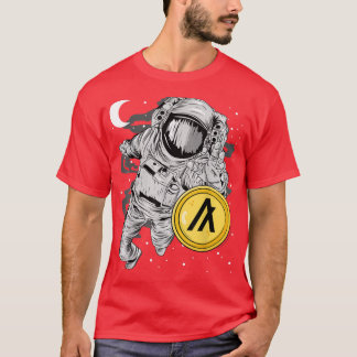 Astronaut Reaching Algorand ALGO Coin To The Moon T-Shirt