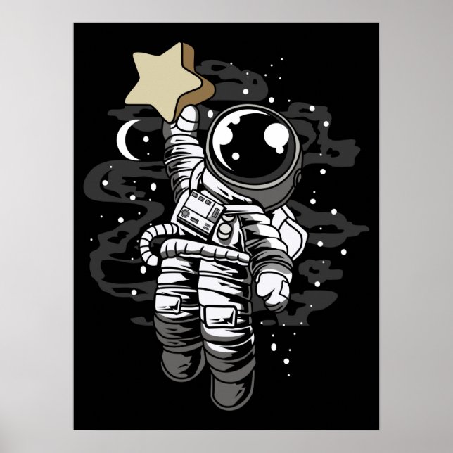 Astronaut Reaching for the Star Poster (Front)
