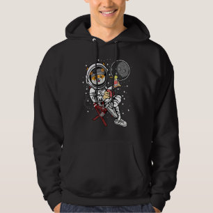 Astronaut Retirement Floki Inu Coin To The Moon Cr Hoodie
