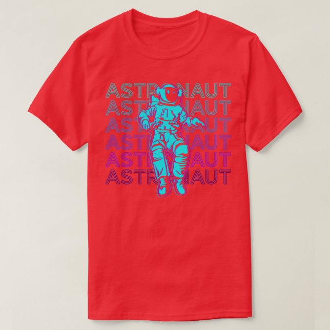 Astronaut Retro Astronaut Gift T-Shirt (Design Front)
