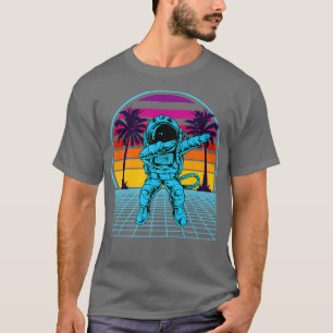Astronaut Retro Vaporwave Aesthetic Dabbing T-Shirt