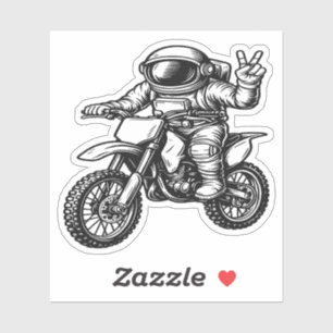 Astronaut Riding Dirt Bike 