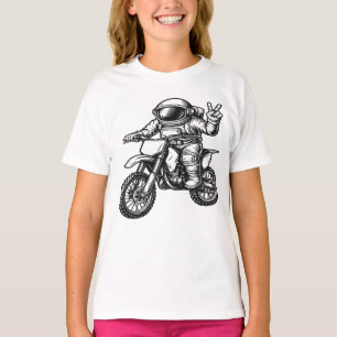 Astronaut Riding Dirt Bike T-Shirt