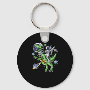 Astronaut Riding T-Rex Dinosaur Astro T-Rex Space Keychain