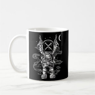 Astronaut Ripple Xrp Coin To The Moon Crypto Token Coffee Mug