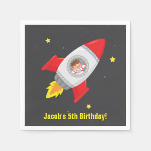 Astronaut Rocket Ship Space Party Supplies Napkins