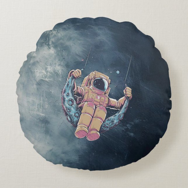 Astronaut Round Pillow (Front)