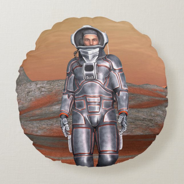 Astronaut Round Pillow (Front)