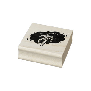 Astronaut Rubber Stamp