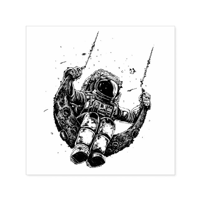 Astronaut Self-inking Stamp (Design)