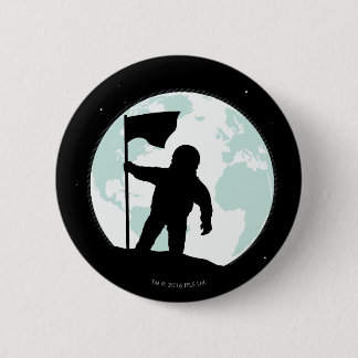 Astronaut Silhouette 2 Inch Round Button