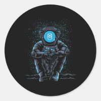 Astronaut Sitting Fantom FTM Crypto To The Moon