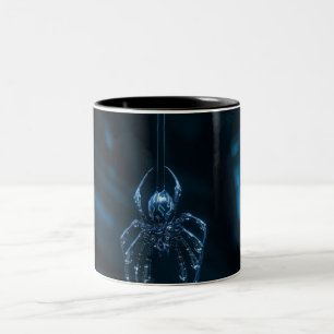 Astronaut Sitting on Ringed Planet Galaxy Coffee M Two-Tone Coffee Mug