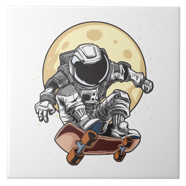 Astronaut Skate Tile (Front)