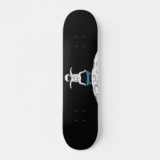 Astronaut Skateboard Sur La Lune (Devant)
