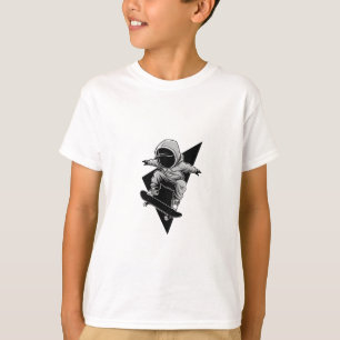 Astronaut Skater Lightning Bolt Kids T-Shirt