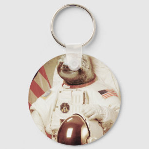 Astronaut Sloth Keychain