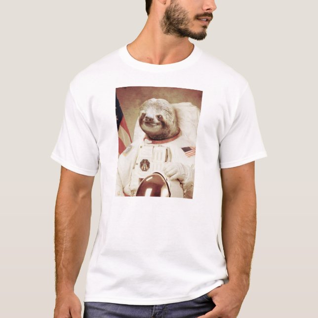 Astronaut Sloth T-Shirt (Front)