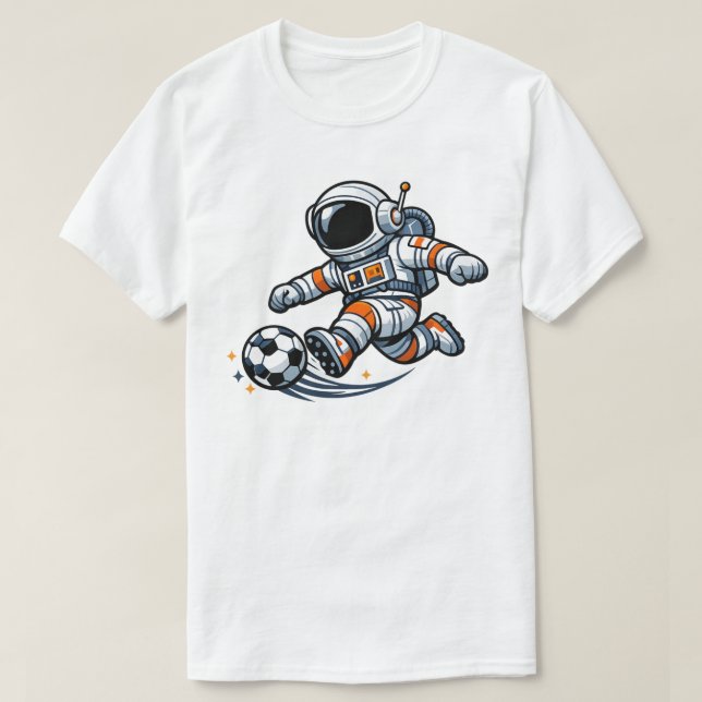 Astronaut Soccer T-Shirt (Design Front)