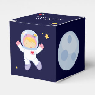 Astronaut Space Birthday Party Personalized Favor Box