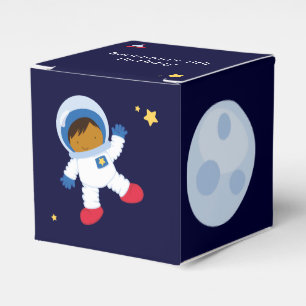Astronaut Space Birthday Party Personalized Favour Favor Box
