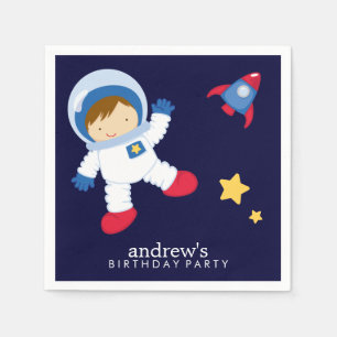 Astronaut Space Birthday Party Personalized Napkin