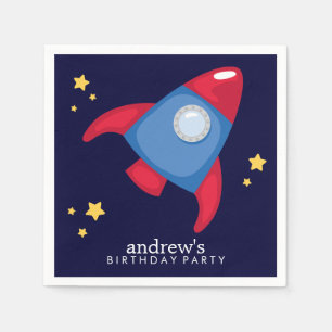 Astronaut Space Birthday Party Personalized Napkin