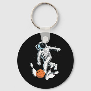 Astronaut Space Bowling Cool Astronaut Bowling Lov Keychain