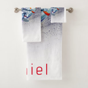 Astronaut Space Boy's Custom Bath Towel Set