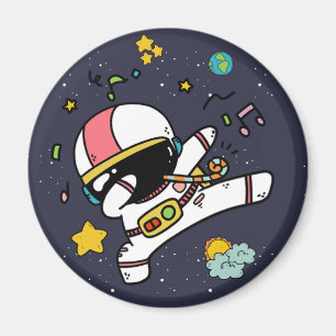 Astronaut Space Cartoon  Magnet