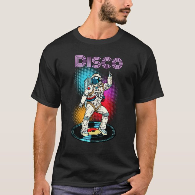 Astronaut Space Disco Dancing  Graphic Cool Design T-Shirt (Front)