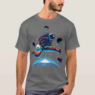 Astronaut Space Funny Space Cool Space Galay Stars T-Shirt