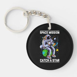 Astronaut Space Mission Catch A Star Keychain