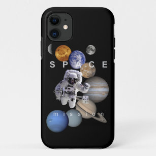 astronaut space mission solar system planets iPhone 11 case