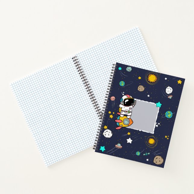 Astronaut Space Party Notebook (Inside)