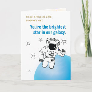 Astronaut/Space Social Distancing Birthday Card