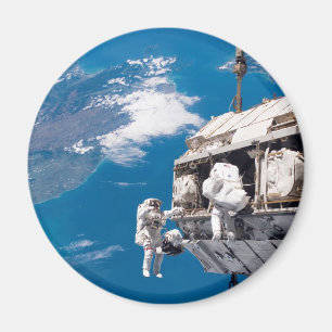 Astronaut Space Walk Above Earth Magnet
