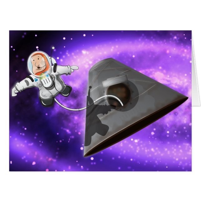 Astronaut Space Walk outside capsule (Front Horizontal)
