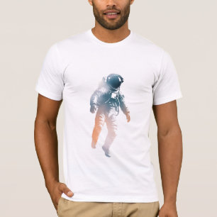 Astronaut Spaceman Discovery Challenge Silhouette  T-Shirt