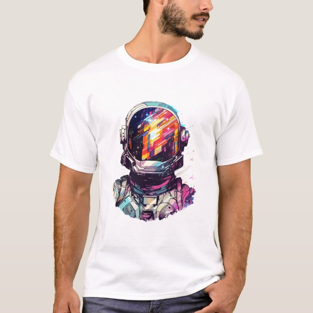 Astronaut Spaceman World Space Discovery Adventure T-Shirt (Front)