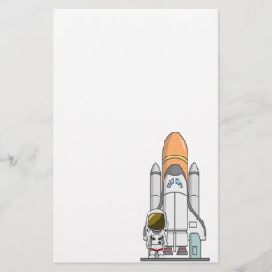 Astronaut & Spaceship Stationery