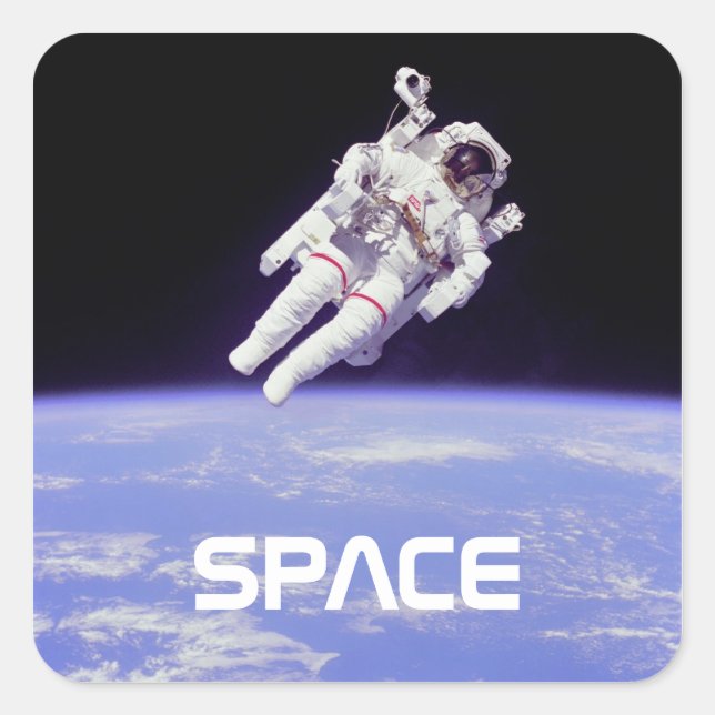 Astronaut Square Sticker (Front)